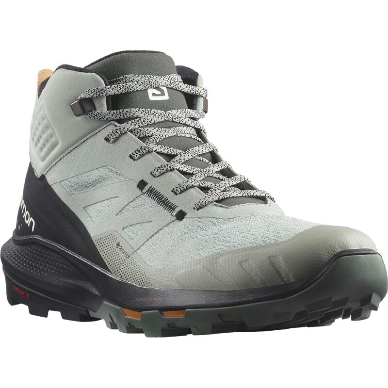 Neu Eingetroffen Salomon Herren Multifunktionsstiefel SHOES OUTpulse Mid GTX Wrought - Schmiedeeisen/Schwarz/Leuchtendes Orange