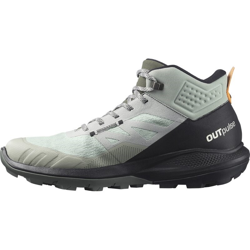Neu Eingetroffen Salomon Herren Multifunktionsstiefel SHOES OUTpulse Mid GTX Wrought - Schmiedeeisen/Schwarz/Leuchtendes Orange