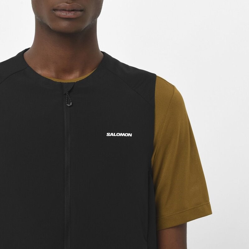 Neu Eingetroffen Salomon Herren Weste MNTAIN FLEX HYB VST M DEEP - Tiefschwarz