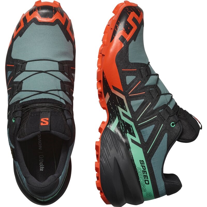 Neu Eingetroffen Salomon Herren Trailrunningschuhe SHOES SPEEDCROSS 6 GTX - Nordatlantik/Schwarz/Kirschtomate