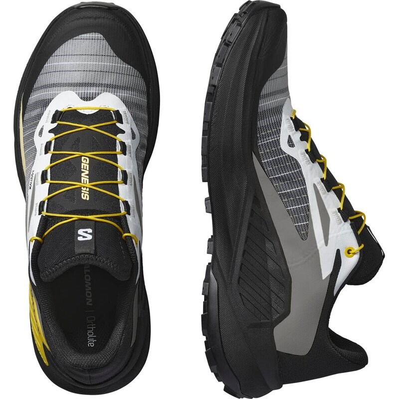 Neu Eingetroffen Salomon Herren Trailrunningschuhe SHOES GENESIS - Schwarz/Weiß/Zitrone
