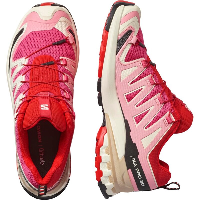 Neu Eingetroffen Salomon Damen Trailrunningschuhe SHOES XA PRO 3D V9 W - Rotrot/Vanilleeis/Feuriges Rot