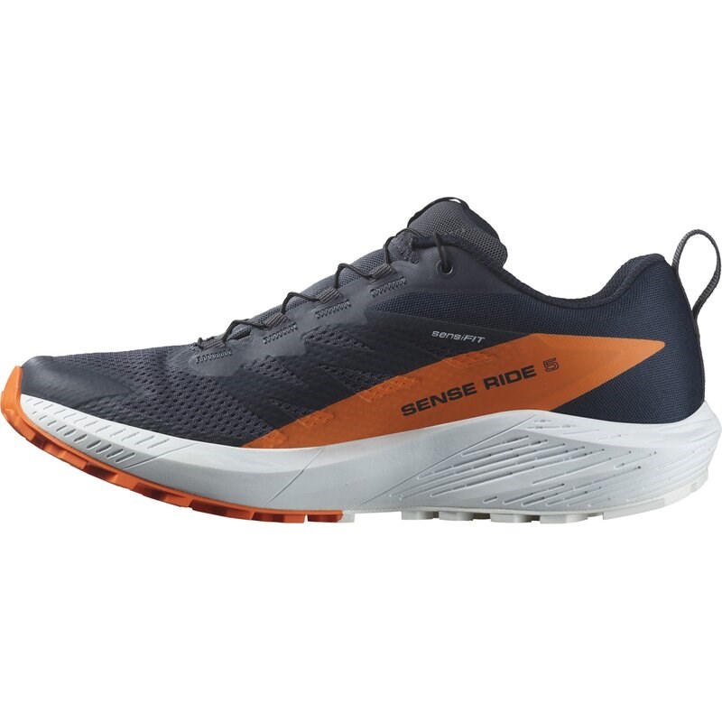 Neu Eingetroffen Salomon Herren Trailrunningschuhe SHOES SENSE RIDE 5 GTX - Tusche/Kohlenstoff/Drachenfeuer
