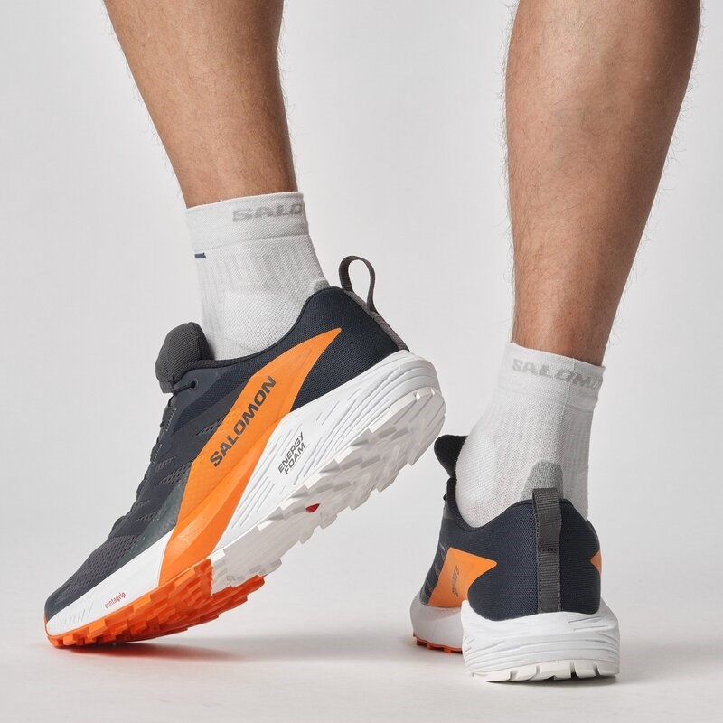 Neu Eingetroffen Salomon Herren Trailrunningschuhe SHOES SENSE RIDE 5 GTX - Tusche/Kohlenstoff/Drachenfeuer