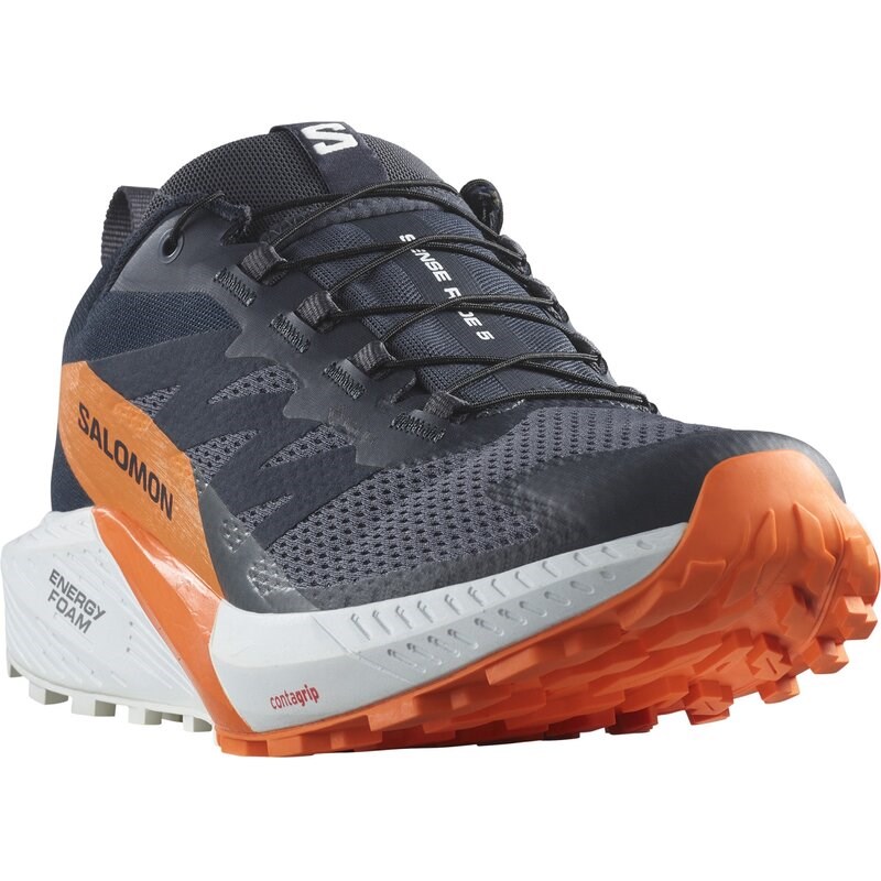 Neu Eingetroffen Salomon Herren Trailrunningschuhe SHOES SENSE RIDE 5 GTX - Tusche/Kohlenstoff/Drachenfeuer