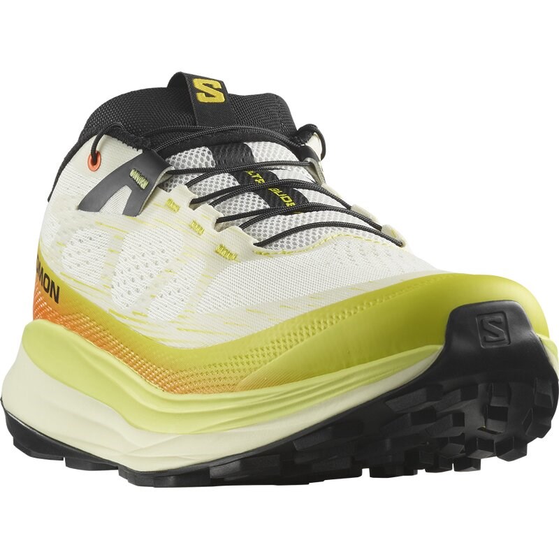Neu Eingetroffen Salomon Herren Trailrunningschuhe SHOES ULTRA GLIDE 2 - Vanilleeis/Schwefelquelle/Drachenfeuer