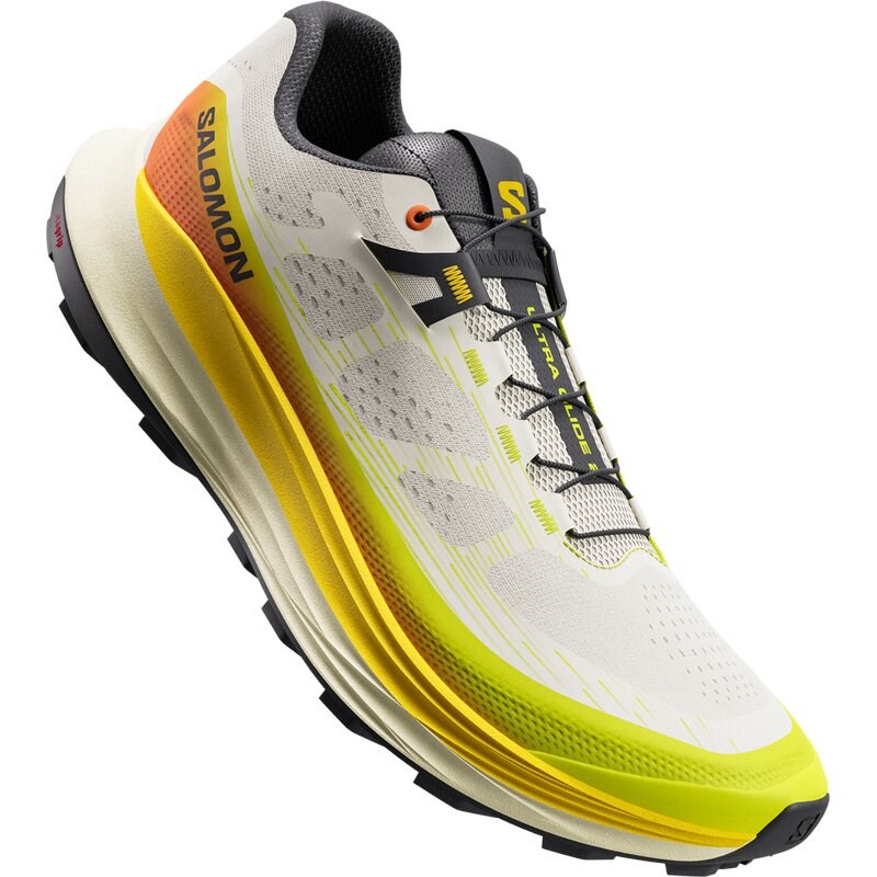 Neu Eingetroffen Salomon Herren Trailrunningschuhe SHOES ULTRA GLIDE 2 - Vanilleeis/Schwefelquelle/Drachenfeuer