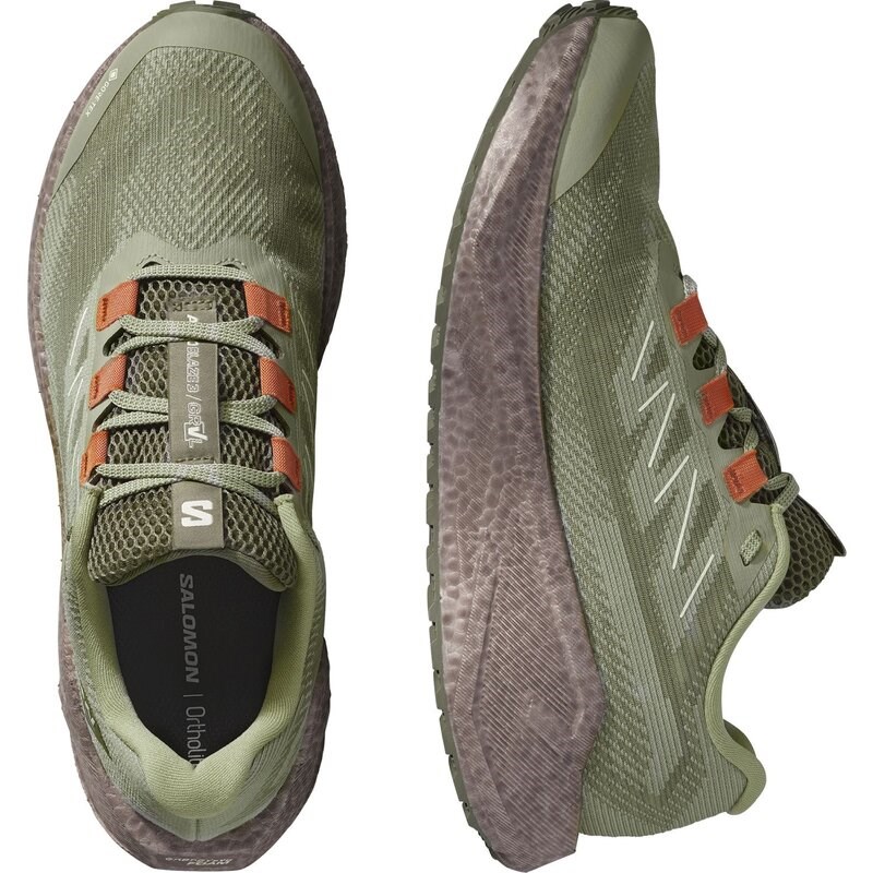 Neu Eingetroffen Salomon Herren Laufschuhe SHOES AERO BLAZE 3 GRVL GTX - Tee/Eisen/Verbrannt Ocker