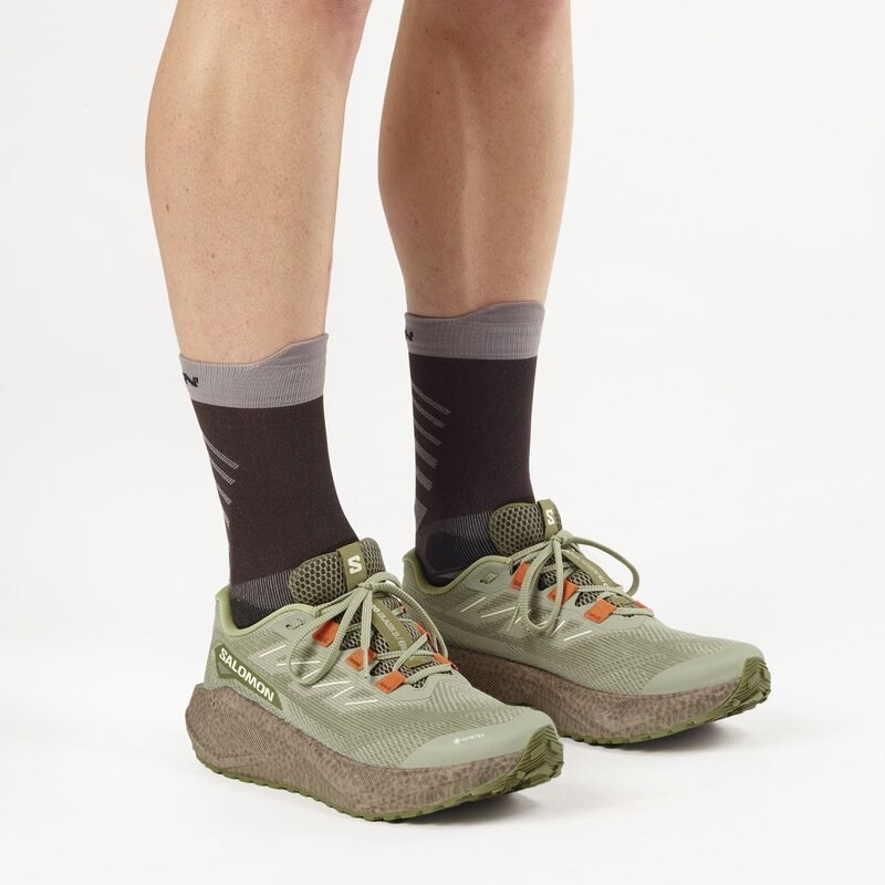 Neu Eingetroffen Salomon Herren Laufschuhe SHOES AERO BLAZE 3 GRVL GTX - Tee/Eisen/Verbrannt Ocker