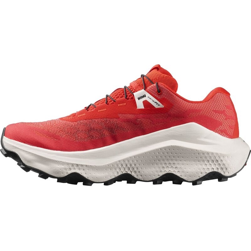 Neu Eingetroffen Salomon Herren Trailrunningschuhe SHOES ULTRA GLIDE 4 - Feuriges Rot/Vanilleeis/Schwarz