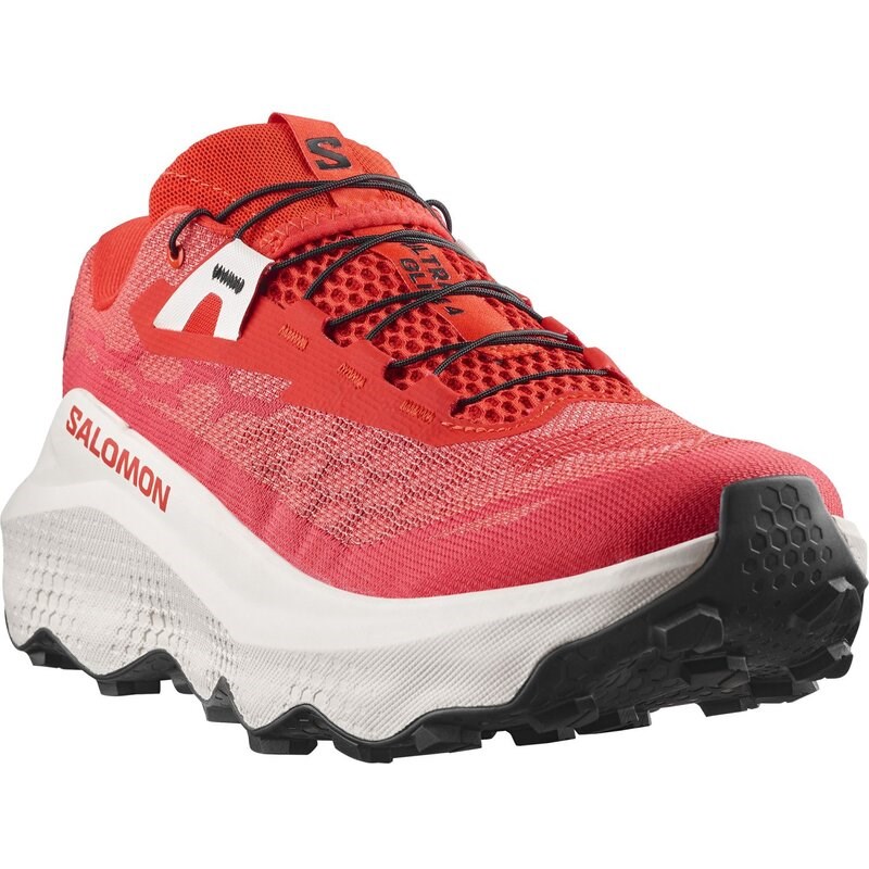 Neu Eingetroffen Salomon Herren Trailrunningschuhe SHOES ULTRA GLIDE 4 - Feuriges Rot/Vanilleeis/Schwarz