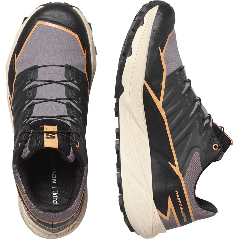Neu Eingetroffen Salomon Damen Trailrunningschuhe SHOES THUNDERCROSS GTX W - Hai/Schwarz/Papaya