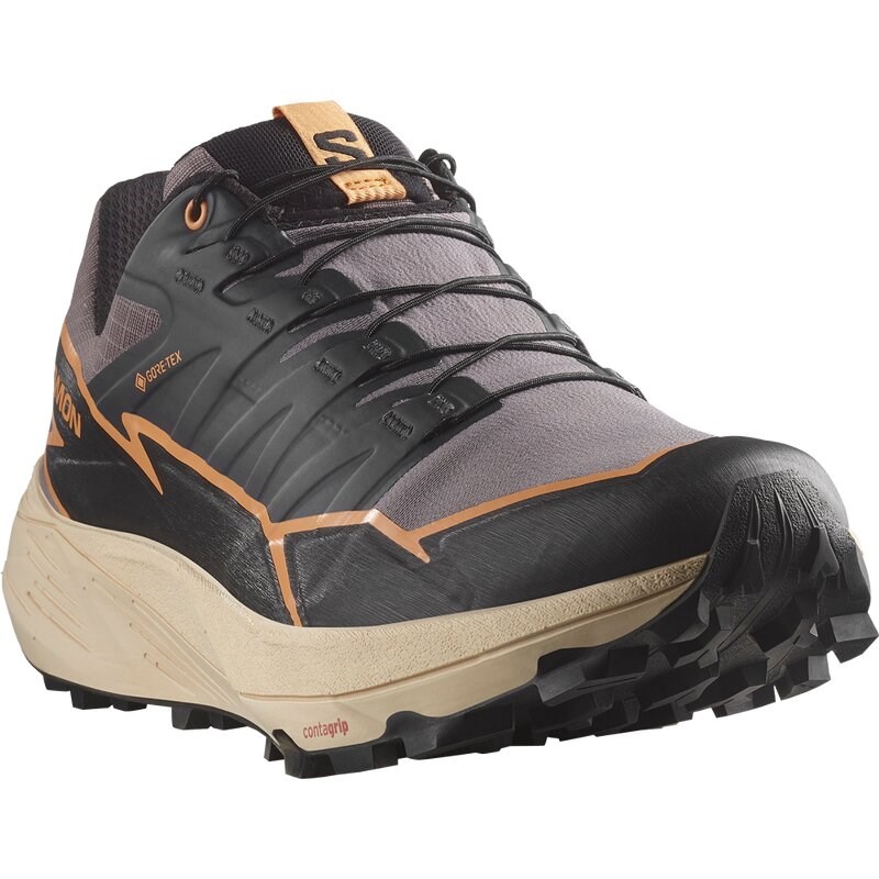 Neu Eingetroffen Salomon Damen Trailrunningschuhe SHOES THUNDERCROSS GTX W - Hai/Schwarz/Papaya