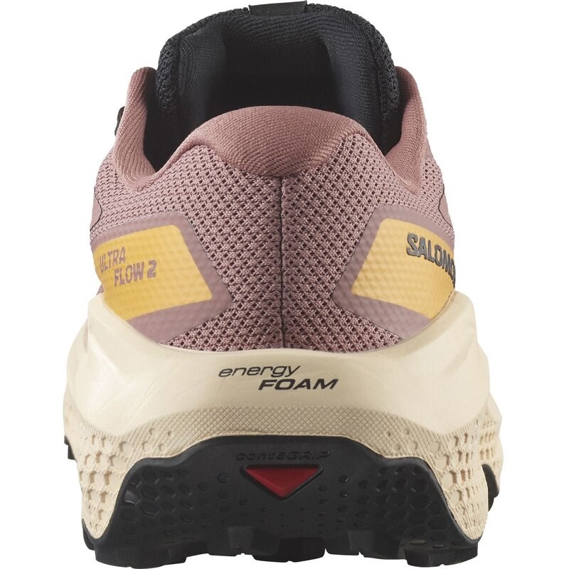 Neu Eingetroffen Salomon Damen Trailrunningschuhe SHOES ULTRA FLOW 2 GTX W - Wurzelholz/Zarter Pfirsich/Warme Aprikose