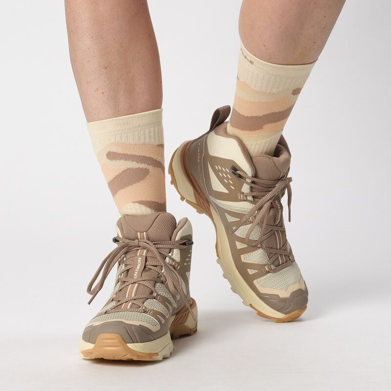 Neu Eingetroffen Salomon Damen Trekkingstiefel SHOES X ULTRA 360 EDGE MID GTX W - Mürbeteigbrot/Rohe Umbra/Prärie-Sonnenuntergang