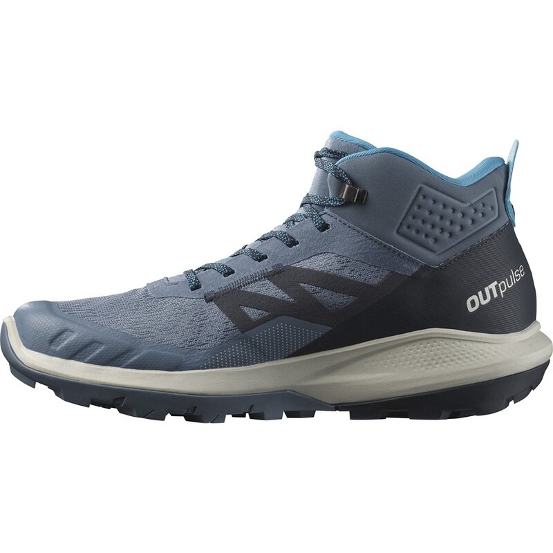 Neu Eingetroffen Salomon Herren Multifunktionsstiefel SHOES OUTpulse Mid GTX China - Chinablau/Kohlenstoff/Mondgestein