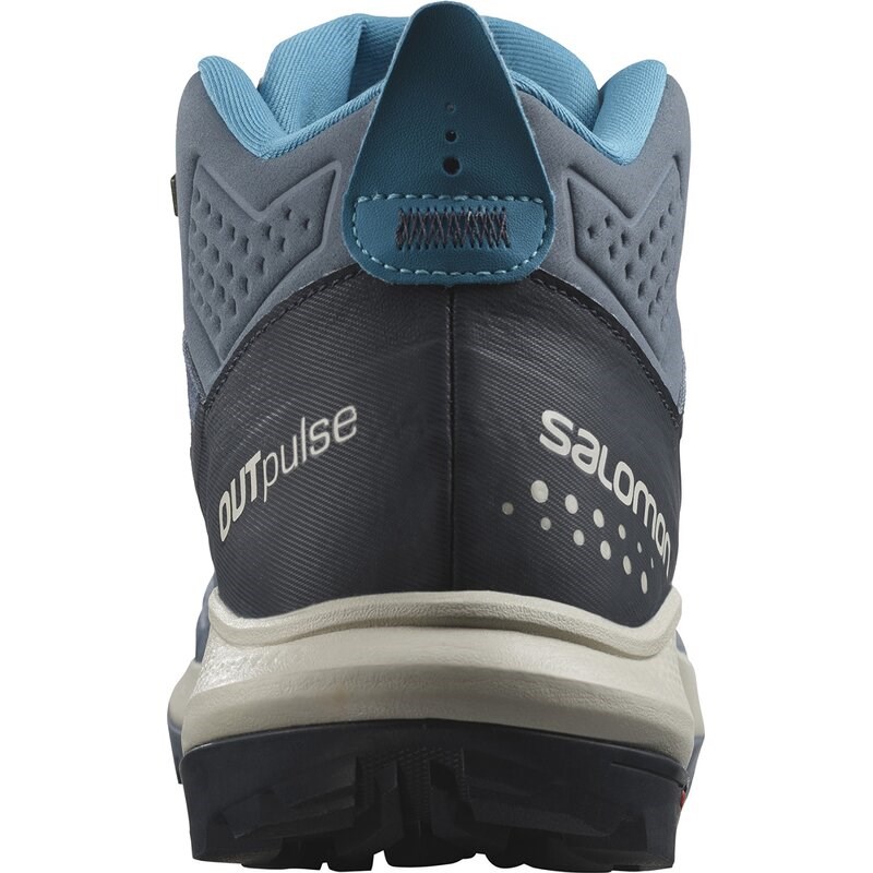 Neu Eingetroffen Salomon Herren Multifunktionsstiefel SHOES OUTpulse Mid GTX China - Chinablau/Kohlenstoff/Mondgestein
