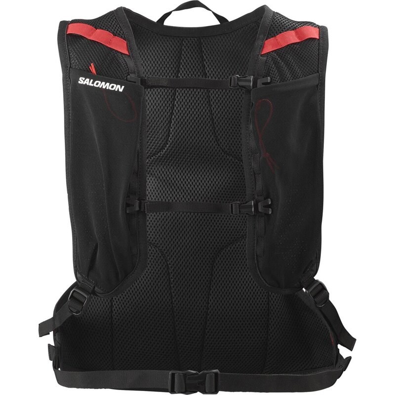 Neu Eingetroffen Salomon Rucksack CROSS 8 - SCHWARZ/WEISS/HIGH RISK ROT