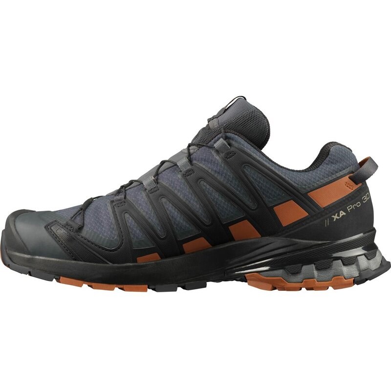 Neu Eingetroffen Salomon Herren Outdoorschuhe XA PRO 3D v8 - Ebenholz/Karamell-Café/Schwarz