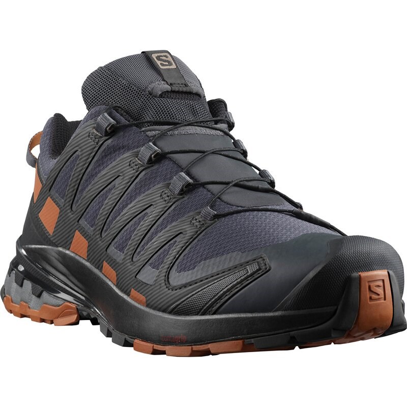 Neu Eingetroffen Salomon Herren Outdoorschuhe XA PRO 3D v8 - Ebenholz/Karamell-Café/Schwarz