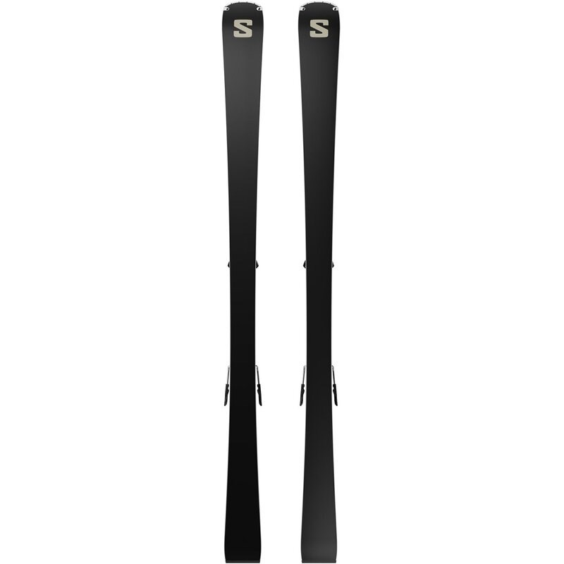 Neu Eingetroffen Salomon Damen All-Mountain Ski E - Silbermetallic/Hellbronzemetallic/Schwarz