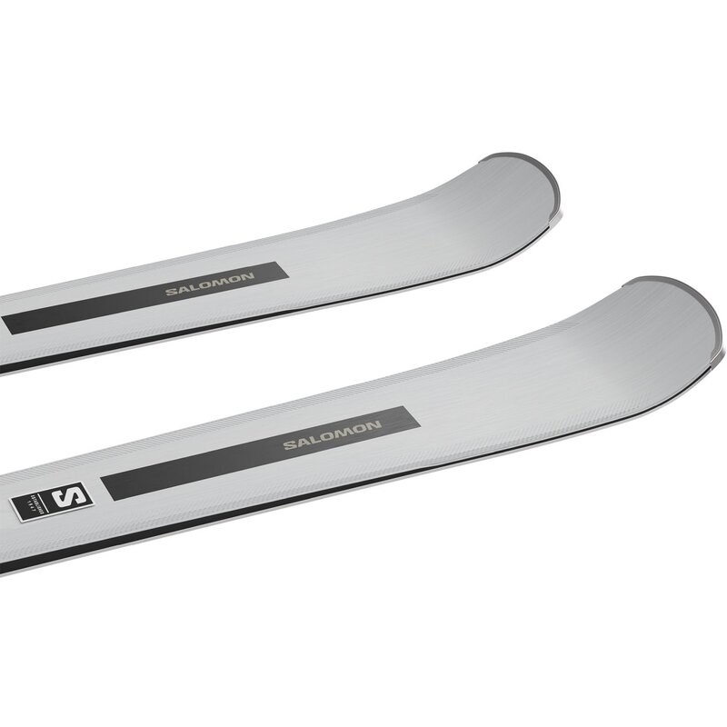 Neu Eingetroffen Salomon Damen All-Mountain Ski E - Silbermetallic/Hellbronzemetallic/Schwarz