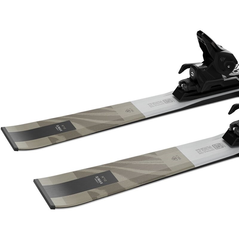 Neu Eingetroffen Salomon Damen All-Mountain Ski E - Silbermetallic/Hellbronzemetallic/Schwarz