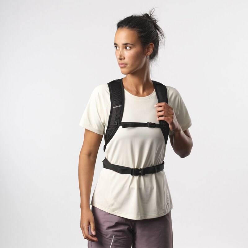 Neu Eingetroffen Salomon Kleintasche TRAILBLAZER 10 - SCHWARZ / LEGIERUNG