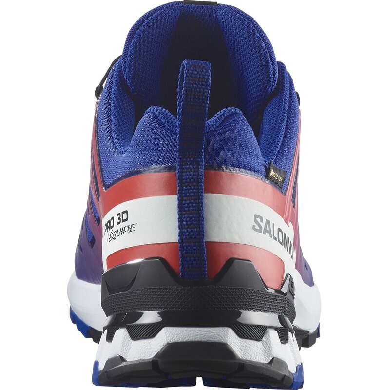 Neu Eingetroffen Salomon Herren Trekkingsandale SHOES XA PRO 3D V9 GTX EQUIPE Surf - Surf the Web/Feuriges Rot/Weiß