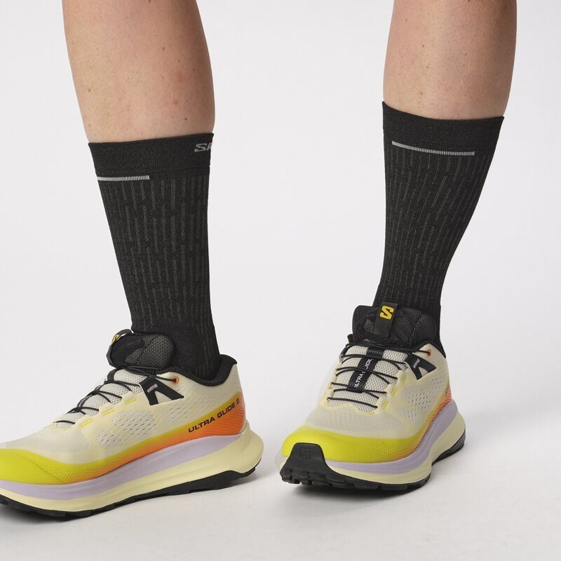 Neu Eingetroffen Salomon Damen Trailrunningschuhe SHOES ULTRA GLIDE 2 W - Vanilla Ice/Sulphur Spring/Orchid P