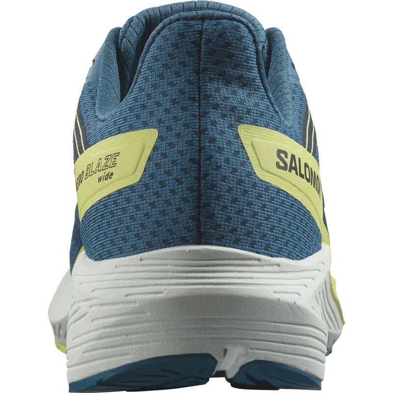 Neu Eingetroffen Salomon Herren Laufschuhe SHOES AERO BLAZE WIDE Blue - Blaue Asche/Sonnenlimette/Dunkelsaphir