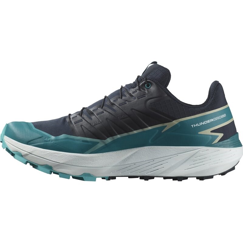 Neu Eingetroffen Salomon Herren Trailrunningschuhe SHOES THUNDERCROSS - Kohlenstoff/Tahitianische Flut/Pfau Blau