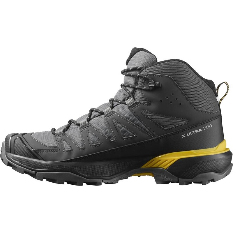 Neu Eingetroffen Salomon Herren Multifunktionsstiefel SHOES X ULTRA 360 MID GTX - Castlerock/Schwarz/Scharfer Senf