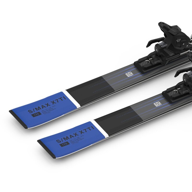 Neu Eingetroffen Salomon Herren All-Mountain Ski E - Schwarz/Rennblau/Weiß