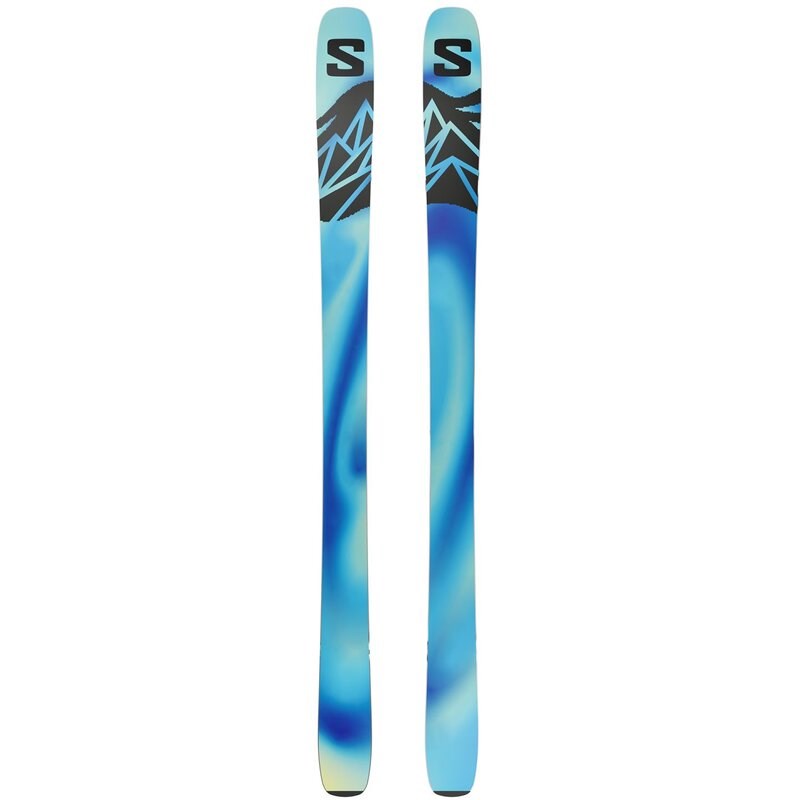 Neu Eingetroffen Salomon Herren All-Mountain Ski N QST 100 COSMIC SKY - Kosmischer Himmel/Dunkelgrau/Neonblau