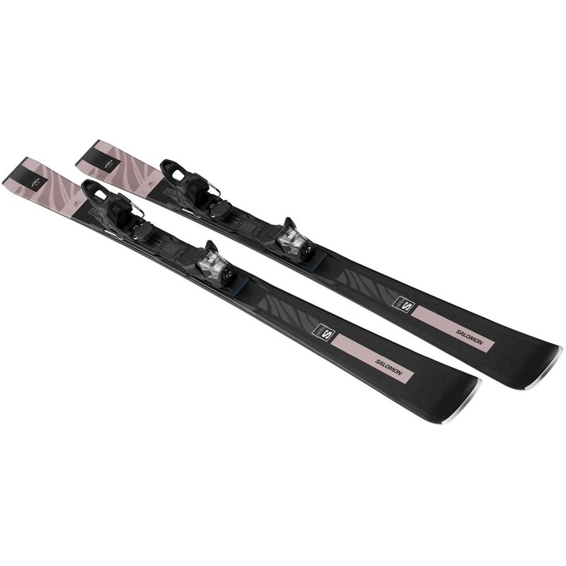 Neu Eingetroffen Salomon Damen All-Mountain Ski E - Black/Roségold Metallic