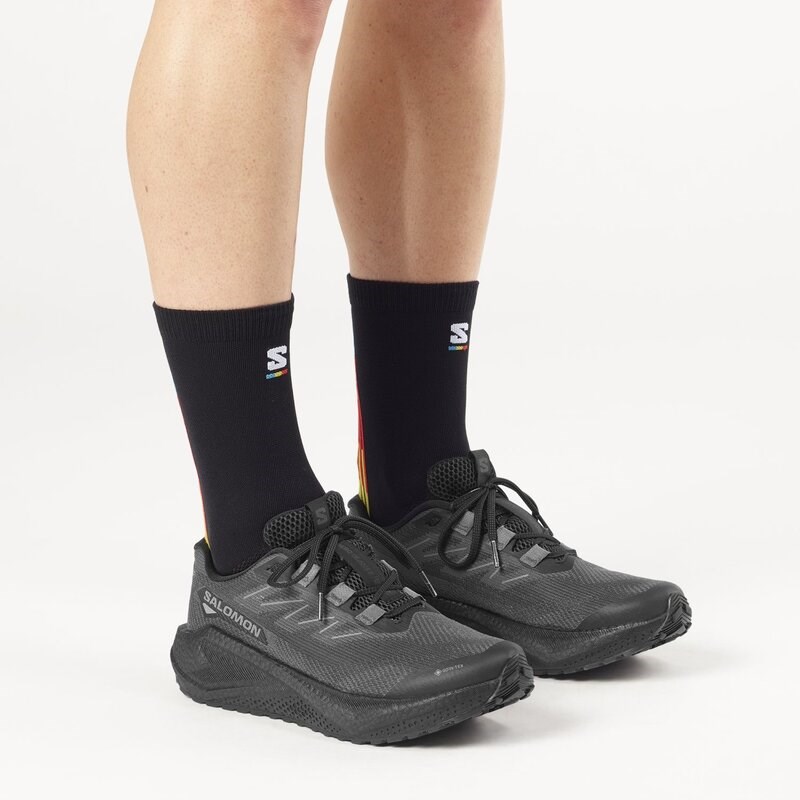 Neu Eingetroffen Salomon Herren Laufschuhe SHOES AERO BLAZE 3 GRVL GTX - Schwarz/Asphalt/Schwarz