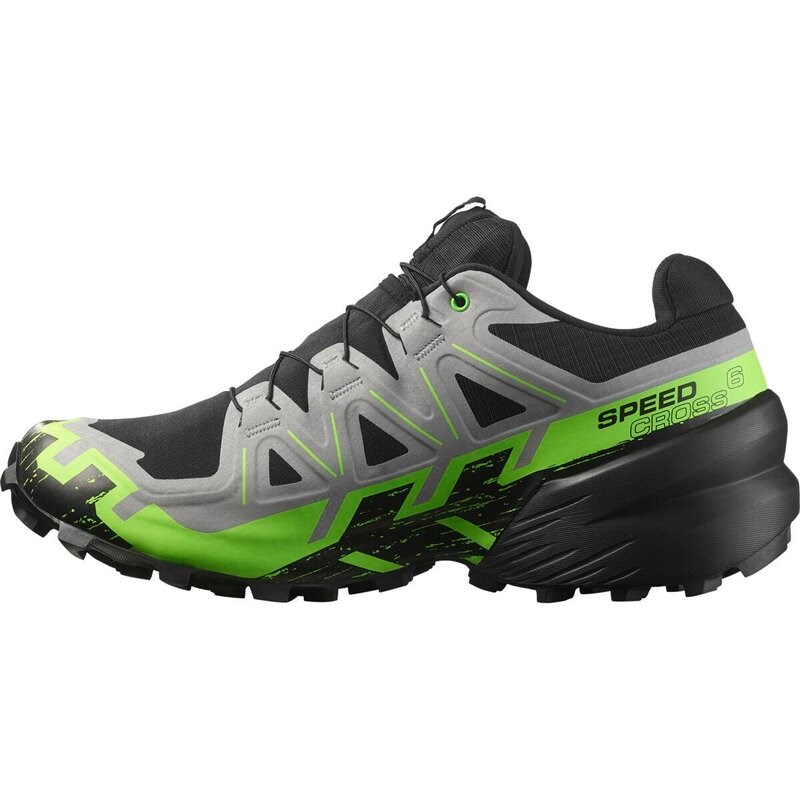Neu Eingetroffen Salomon Herren Trailrunningschuhe SHOES SPEEDCROSS 6 GTX - Schwarz/Legierung/Grüner Gecko
