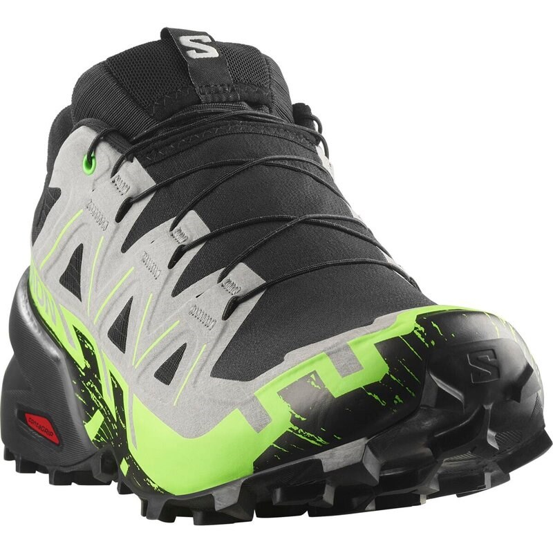 Neu Eingetroffen Salomon Herren Trailrunningschuhe SHOES SPEEDCROSS 6 GTX - Schwarz/Legierung/Grüner Gecko