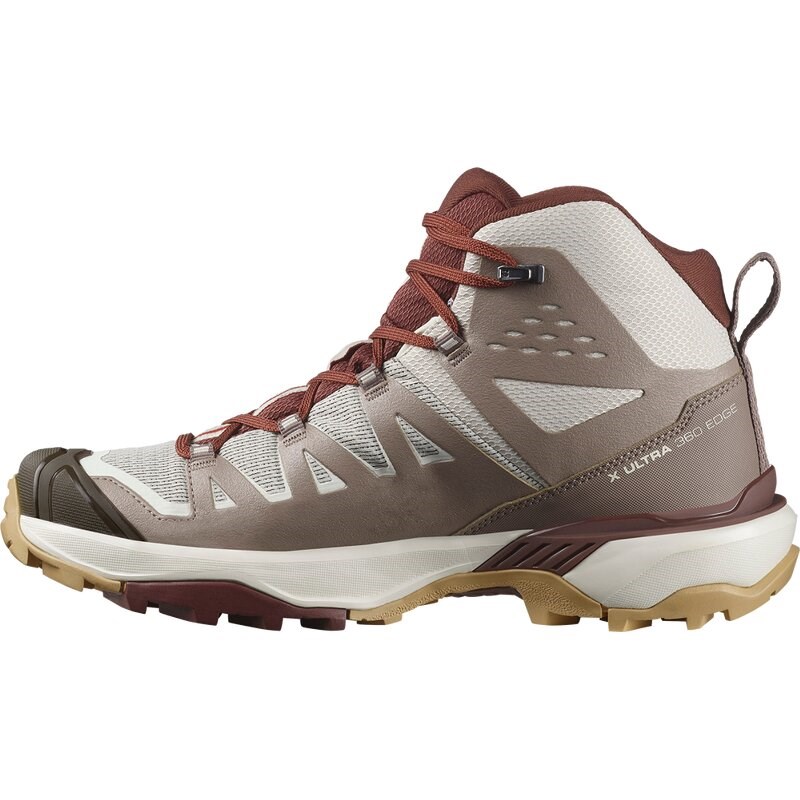 Neu Eingetroffen Salomon Damen Trekkingstiefel SHOES X ULTRA 360 EDGE MID GTX W Slv - Silberne Wolke/Eisen/Rumrosine