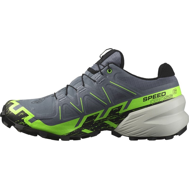 Neu Eingetroffen Salomon Herren Trailrunningschuhe SHOES SPEEDCROSS 6 GTX - Flint Stone/Grüner Gecko/Schwarz