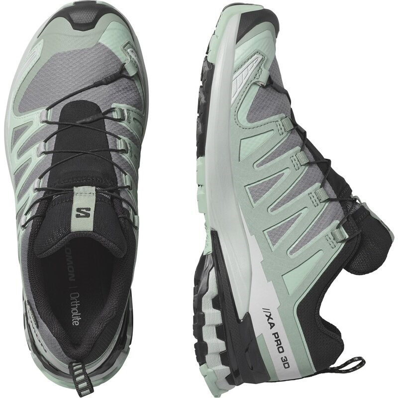Neu Eingetroffen Salomon Damen Trailrunningschuhe SHOES XA PRO 3D V9 GTX W - Stiller Schatten/Seerosenblatt/Blauer Nebel