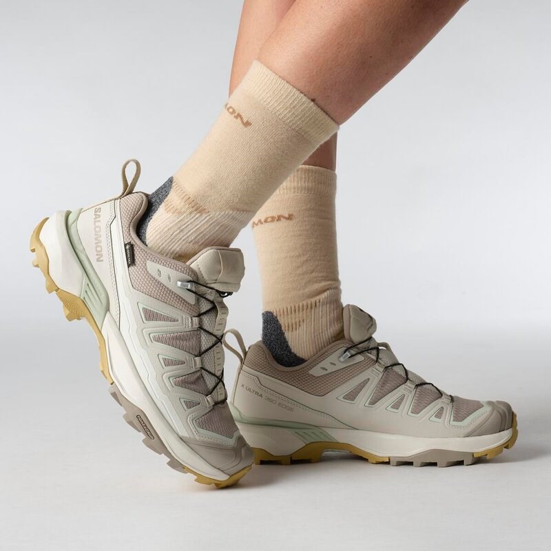 Neu Eingetroffen Salomon Damen Multifunktionsschuhe SHOES X ULTRA 360 EDGE GTX W - Etherea/Regentag/Kanariengrün