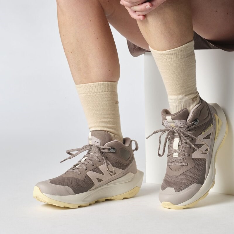 Neu Eingetroffen Salomon Damen Trekkingstiefel SHOES ELIXIR ACTIV MID GTX W - Eisen/Etherea/Tuc-Sonnenlicht