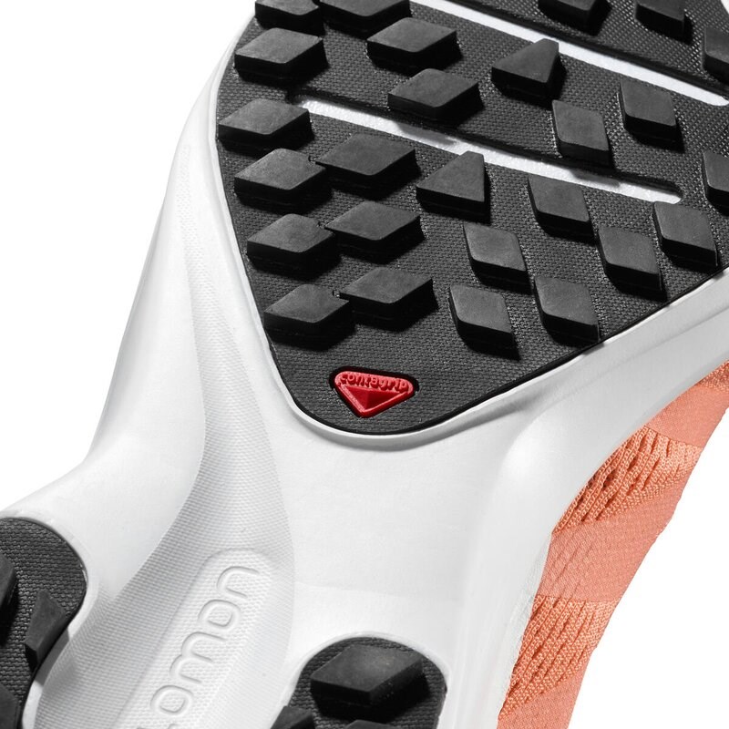 Neu Eingetroffen Salomon Damen Trailrunningschuhe SENSE - Cantaloupe/Weiß/Bellini