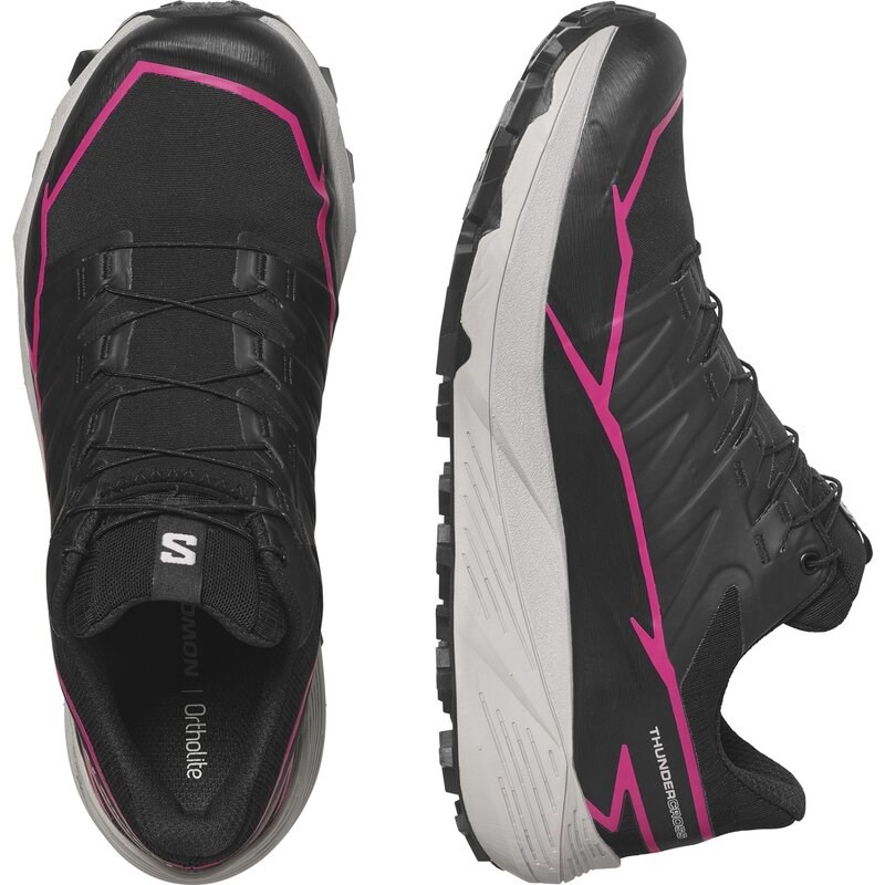 Neu Eingetroffen Salomon Damen Trailrunningschuhe SHOES THUNDERCROSS GTX W - Schwarz/Schwarz/Pink Glo