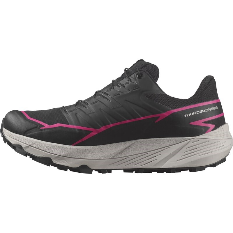 Neu Eingetroffen Salomon Damen Trailrunningschuhe SHOES THUNDERCROSS GTX W - Schwarz/Schwarz/Pink Glo