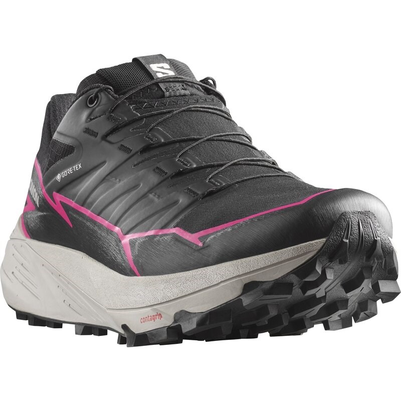 Neu Eingetroffen Salomon Damen Trailrunningschuhe SHOES THUNDERCROSS GTX W - Schwarz/Schwarz/Pink Glo