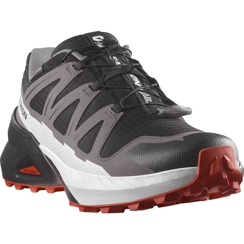 Neu Eingetroffen Salomon Herren Trailrunningschuhe SHOES SPEEDCROSS PEAK GTX - Schwarz/Castlerock/Kirschtomate