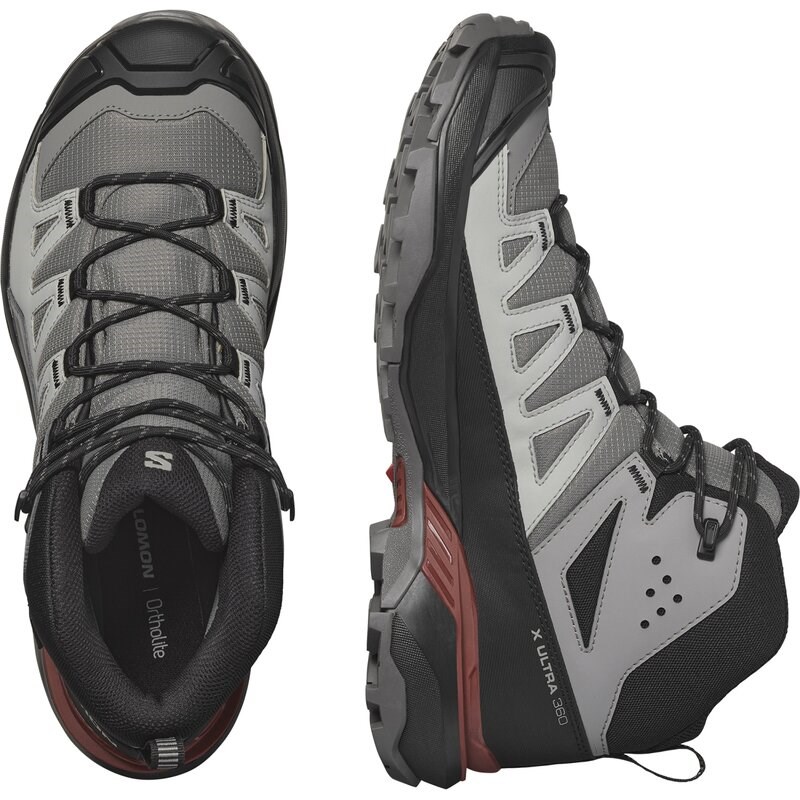 Neu Eingetroffen Salomon Herren Multifunktionsstiefel SHOES X ULTRA 360 MID GTX - Zinn/Schwarz/Gebranntes Henna